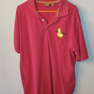 Mount Gay red polo shirt